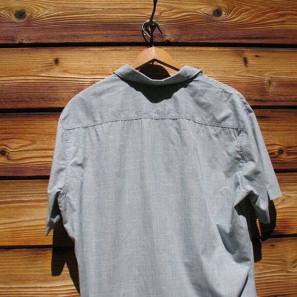 Kuhl Mens Blue Karib Striped Short Sleeve Shirt - Picture 7 of 9